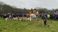 The Boxing Day hunt underway