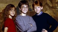 Emma Watson, Daniel Radcliffe and Rupert Grint will star in the special. Pic: Warner Bros/Sky