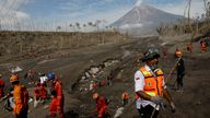 Rescuers continue looking for survivors following the eruption of the Semeru volcano
