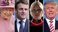 Some of the events coming up in 2022, as represented by the Queen, Emmanuel Macron, Agnetha Faltskog and Donald Trump
