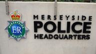 The sign outside the Merseyside Police Headquarters