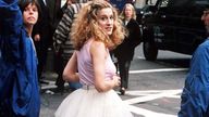 Sarah Jessica Parker filming Sex And The City in New York in 1998. Pic: Shutterstock