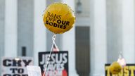 Reproductive rights and pro-life protesters rally outside the US Supreme Court before the start of oral arguments in Dobbs v. Jackson Women&#39;s Health Organisation case. Pic: AP
