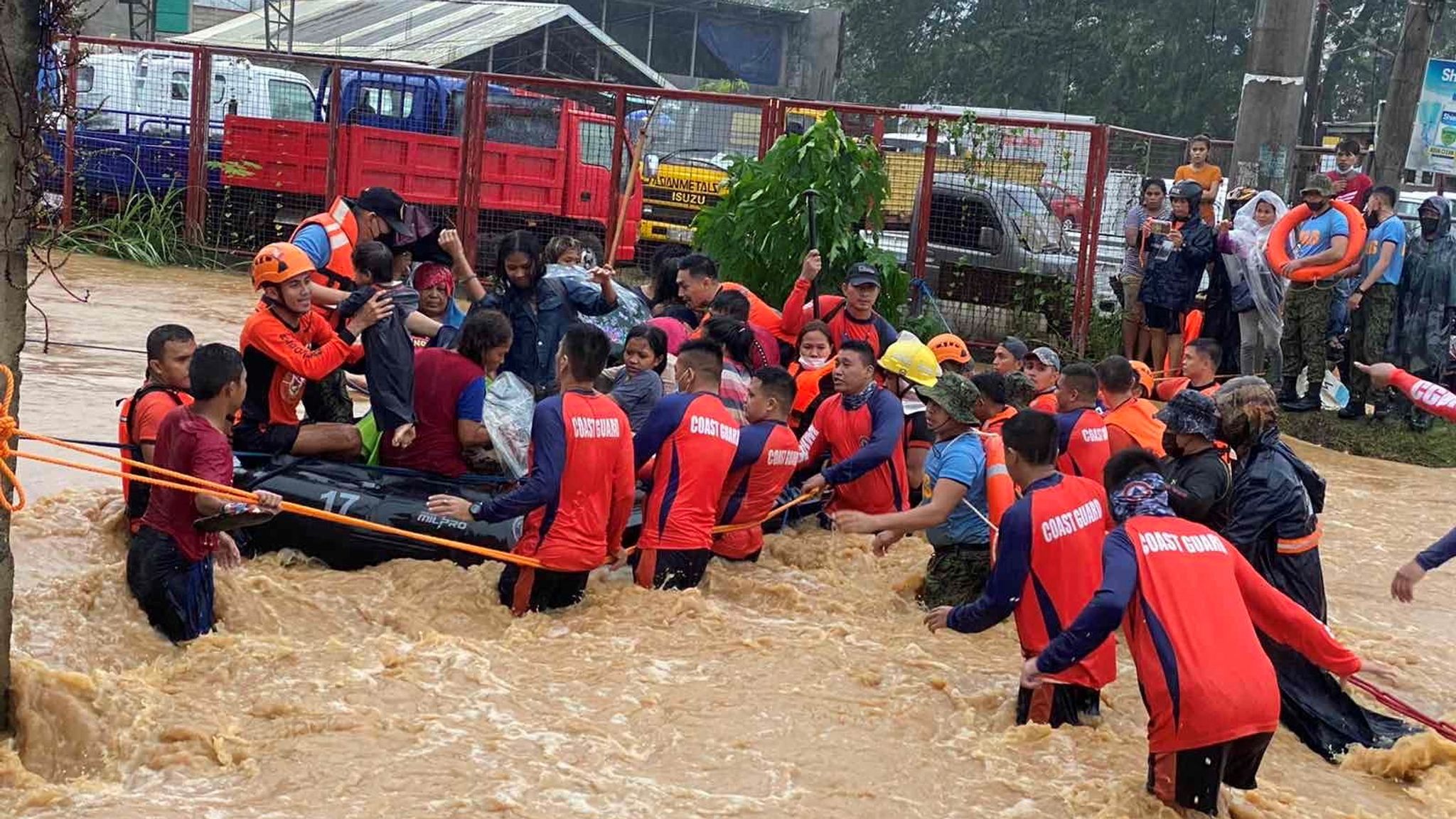 Nearly 100,000 evacuated after Typhoon Rai hits the Philippines | World ...