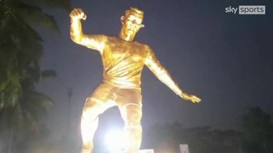 Ronaldo statue unveiled in Goa