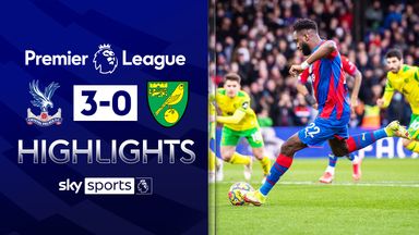 Palace's first half treble condemns Norwich to defeat