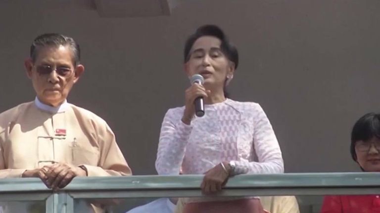 Aung San Suu Kyi  has been sentenced to four years