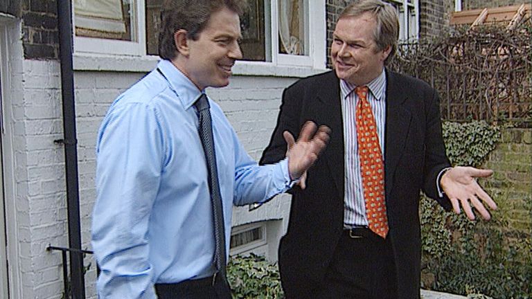 Adam boulton vt / Long Read / VT 
AB DOCO TONY BLAIR CHAT WITH ADAM HOME GARDEN 160397
(30 sec in there is a good shot of them chatting)
