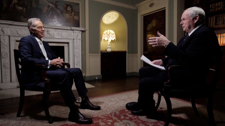 Adam Boulton interviews Tony Blair for Feral Beasts documentary