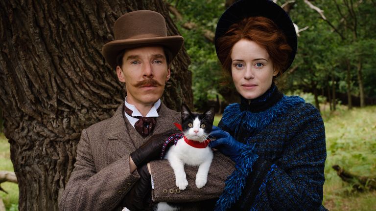 Benedict Cumberbatch and Claire Foy in The Electrical Life Of Louis Wain. Pic: StudioCanal