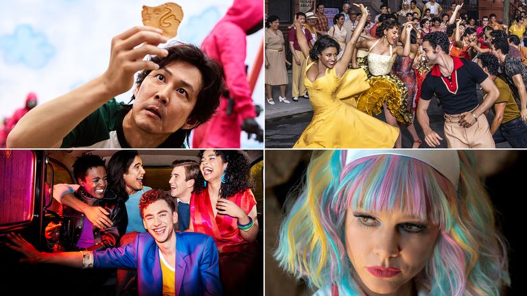 Backstage picks the best films and TV shows of 2021. Pic: Netflix/Youngkyu Park/ 20th Century Studios/ Focus Features/Sky Cinema/ Channel 4