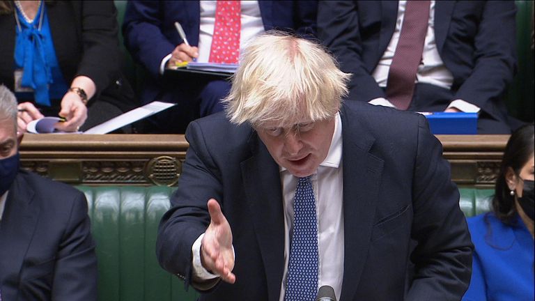 Boris Johnson PMQS