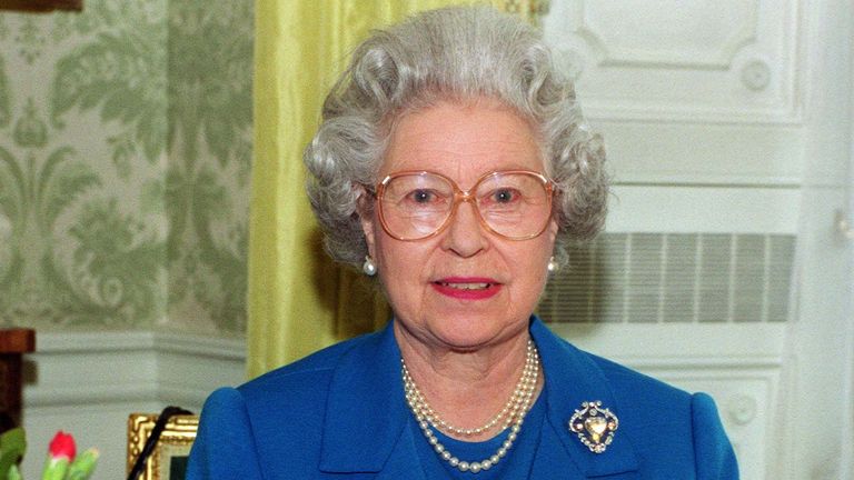 The Queen delivers her last Christmas message of the 20th century and the millenium