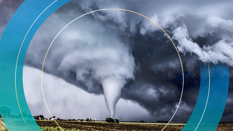 Tornado outbreak near Dodge City, Kansas in 2016