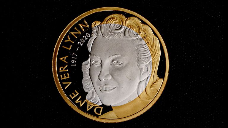 EMBARGOED TO 0001 WEDNESDAY DECEMBER 28 A Life and Legacy of Dame Vera Lynn on a ..2 coin, part of the release of five new Royal Mint coin designs for 2022, celebrating key events and anniversaries throughout the year, including a 50p and a ..5 crown in celebration of Her Majesty the Queen&#39;s Platinum Jubilee. Each of the coins features a new and unique design by a commissioned artist and the obverse portrait of Her Majesty the Queen, designed by Jody Clark. Issue date: Wednesday December 28, 2021.