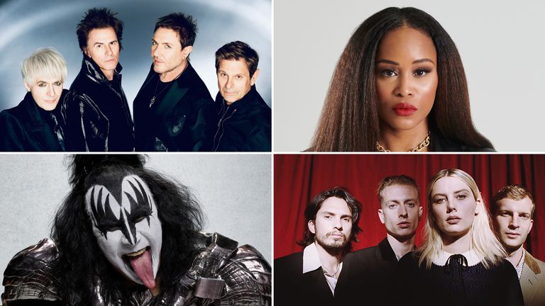 From left, clockwise: Duran Duran, Eve, Wolf Alice and Gene Simmons from KISS name their favourite songs of 2021