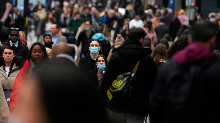 Shoppers in Oxford Street on 18 December, the last Saturday before Christmas Pic:AP 