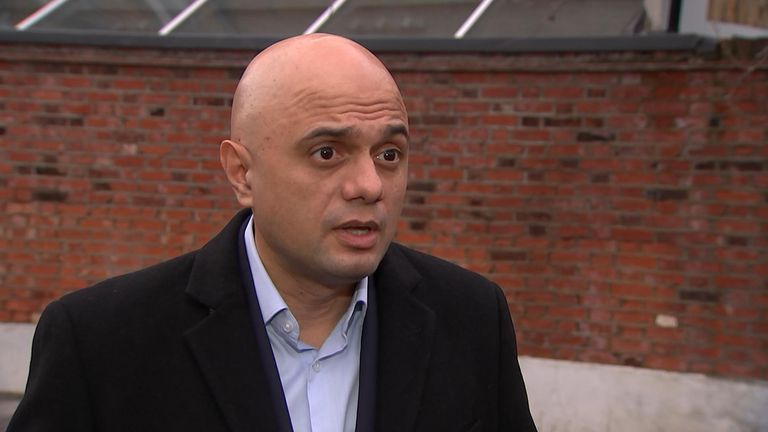 Health Sec Sajid Javid said he was going to a friend&#39;s to bring in the new year and that all guests will be tested beforehand.