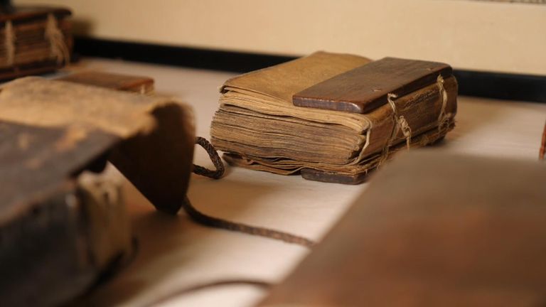 Prayer books are among the items in Ethiopia&#39;s National Museum 
