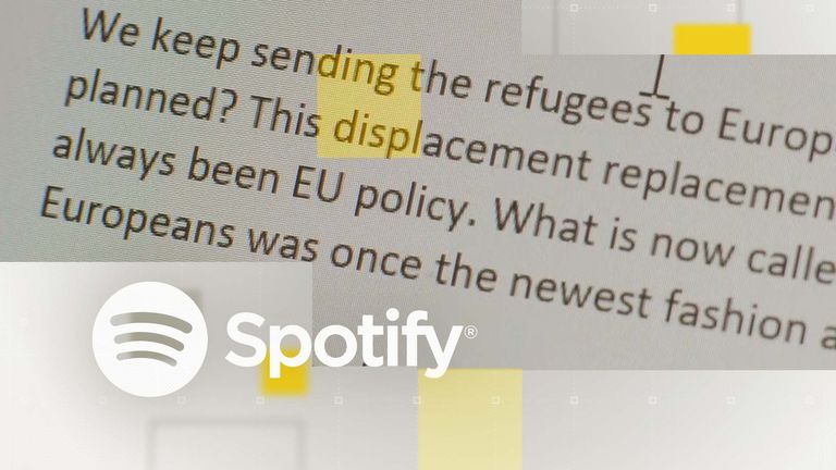 Sky News found podcasts discussing a range of hateful topics including scientific racism and Holocaust denial on Spotify. 