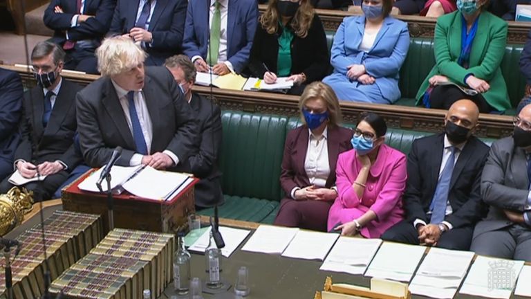 Facemasks Being Worn On Conservative Front Bench Prime Minister Boris ...