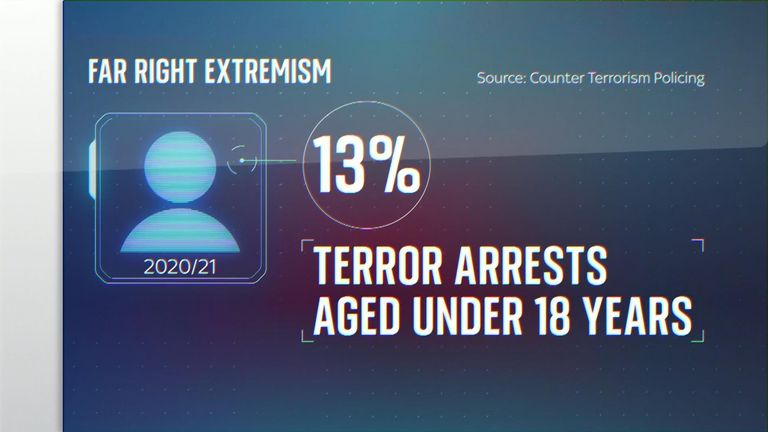 Far-right extremism graphic