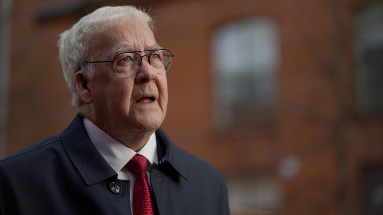 Francis McGuigan, one of the 14 'Hooded' men, speaking to the media in Belfast after the UK Supreme Court ruled that a Police Service of Northern Ireland (PSNI) decision in 2014 to discontinue an investigation into allegations of controversial interrogation techniques against the "hooded men" should be quashed. Picture date: Wednesday December 15, 2021.
