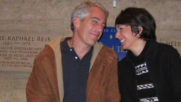 Undated handout photo issued by US Department of Justice of Ghislaine Maxwell with Jeffrey Epstein, which has been shown to the court during the sex trafficking trial of Maxwell in the Southern District of New York. The British socialite is accused of preying on vulnerable young girls and luring them to massage rooms to be molested by Epstein between 1994 and 2004. Issue date: Wednesday December 8, 2021.