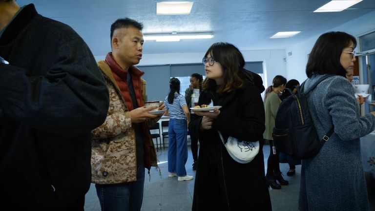 Pictured  at tea party in North LondonHong Kongers warn of &#39;social conflict&#39; as new arrivals to UK struggle to find jobs, housing and school places

