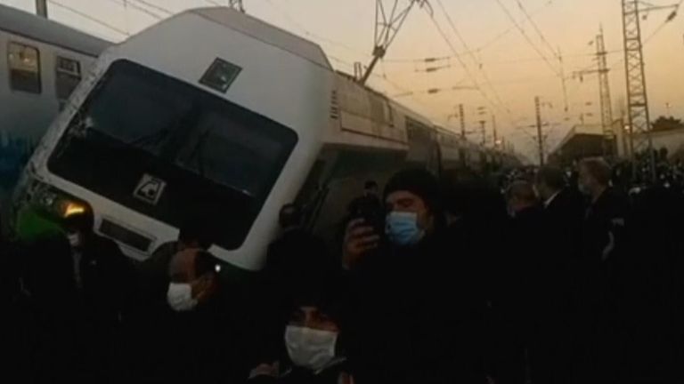 Train crash in Iran
