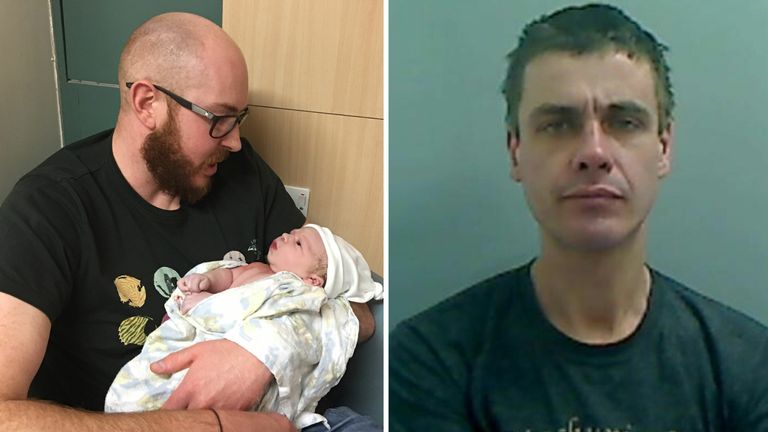 Undated handout photo issued by Cleveland Police of James Stokoe with his son Harry. Alexander Layton has been found guilty of murdering James Stokoe in his BMW in Thornaby, Teesside, in May 2020, following a trial at Teesside Crown Court.