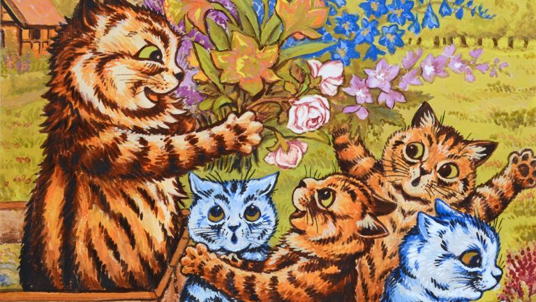 Louis Wain was famous for painting cats. Pic: Chris Beetles Gallery, St James&#39;s, London