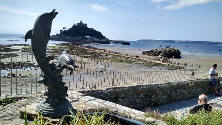 Maypole Gardens, in the heart of Marazion town centre, provide a peaceful retreat for those needing a moment from the crowds. 