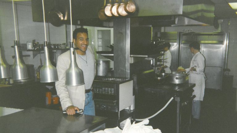 Michael as a young head chef in 1994