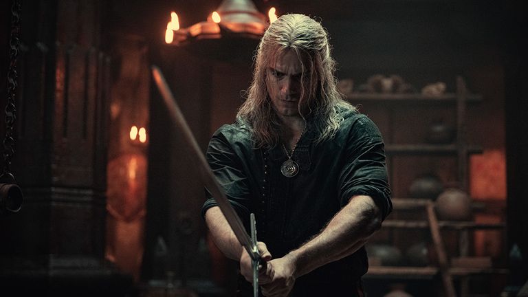 Henry Cavill in The Witcher. Pic: Jay Maidment/Netflix