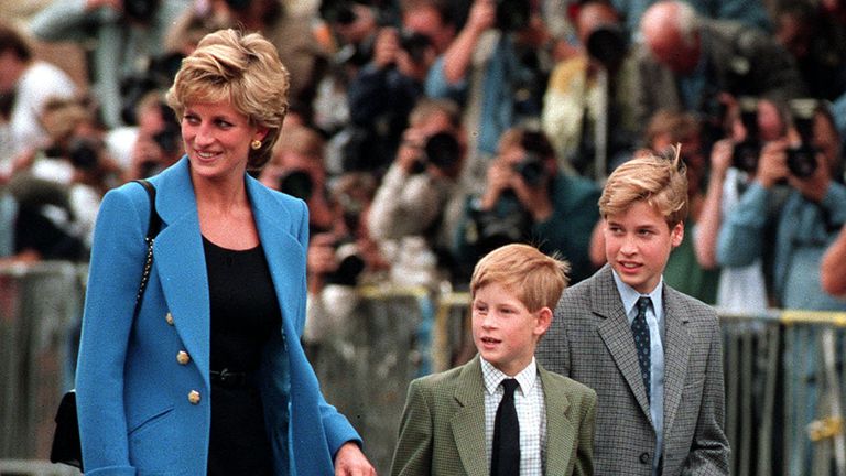 Prince William, right, has revealed how Princess Diana would sing a Tina Turner hit &#39;at the top of her voice&#39;