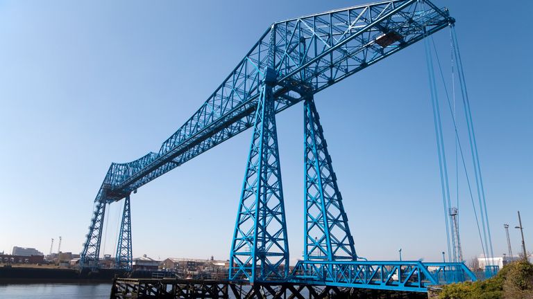 Middlesbrough Transporter Bridge is the only place you can bungee jump from a bridge in Britain