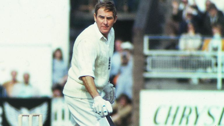 Cricket : Ray Illingworth - and Umpire Arthur Fagg ENGLAND V WEST INDIES ( EDGBASTON ) 1973 2nd Test: England-West Indies

