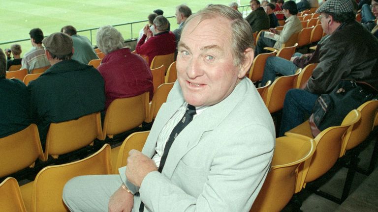 Ray Illingworth - England Selector.. photographié au Northants County Cricket Club pour un match d'une journée contre la Nouvelle-Zélande.  15 mai 1994