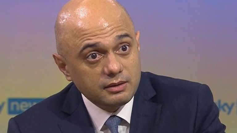 Sajid Javid says he &#39;doesn&#39;t know&#39; if a Christmas party took place at Downing Street in 2020  