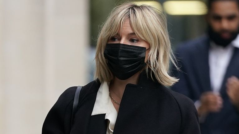 Sienna Miller arrives back at the Rolls Building in London, where a number of celebrities have settled phone hacking claims against News Group Newspapers, publisher of the now defunct News of the World. Picture date: Wednesday December 8, 2021.
