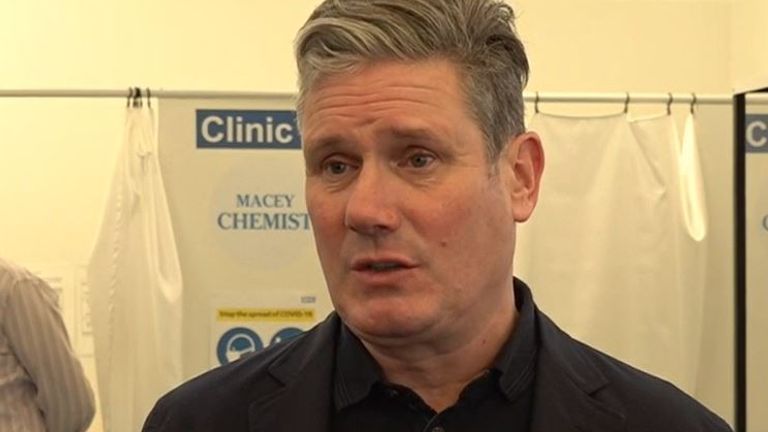 Sir Keir Starmer says the government has not acted fast enough on testing people travelling abroad
