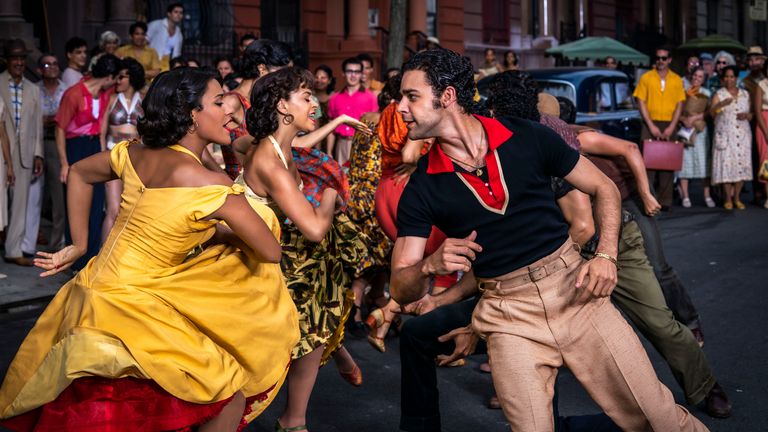 Ariana DeBose as Anita and David Alvarez as Bernardo in West Side Story. Pic: 20th Century Studios