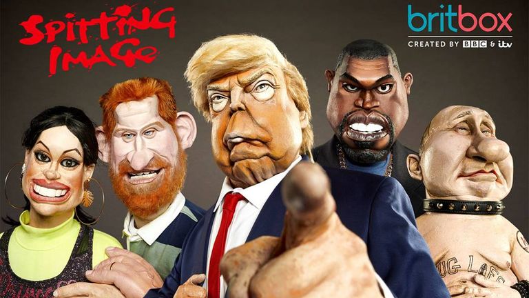 The Sussexs, former president Trump, Kanye West and Vladimir Putin all received the spitting image treatment as the show returned to screens after 24 years. Pic Avalon/Mark Harrison