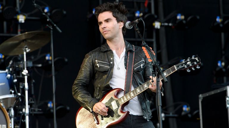 Kelly Jones from British band Stereophonics performs at the V Festival in Chelmsford, England, Sunday, Aug. 18, 2013. (Photo by Jonathan Short/Invision/AP)


