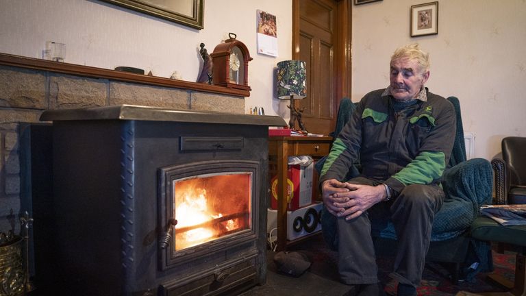 Jim Muir and his wife Belinda, who live at Honeyneuk Farm, Maud, Aberdeenshire, were left without power for over a week following Storm Arwen