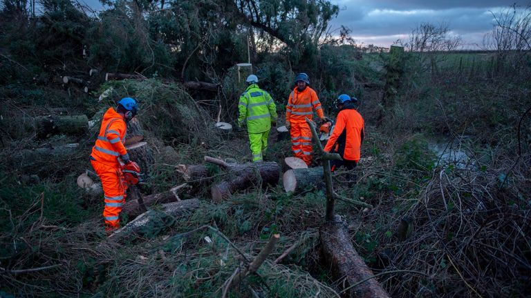 Storm Arwen has caused more than 10,000 homes to be left without power. Pic: Northern Powergrid