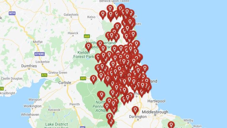 Thousands of homes remained without power nine days after Storm Arwen struck. Pic: Northern Powergrid