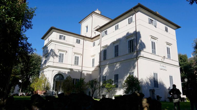 Casino dell'Aurora, also known as Villa Ludovisi, has been put up for auction.  Photo: AP