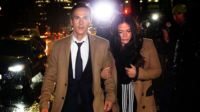 Danish golfer Thorbjorn Olesen leaving a hearing in his court case at Aldersgate House, London, where he is accused of sexual assault, being drunk on an aircraft and assault by beating. Picture date: Tuesday December 7, 2021. The five-time European Tour winner was arrested on his return from the World Golf Championships-FedEx St Jude Invitational on a flight from Nashville to London on July 29, 2019. See PA story COURTS Olesen. Photo credit should read: Victoria Jones/PA Wire
